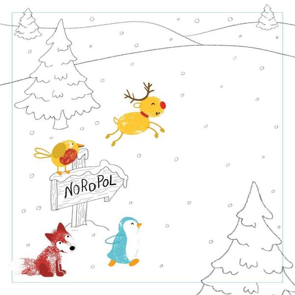 Produktbild: Fingerstempeln. Bastelblock Weihnachten
