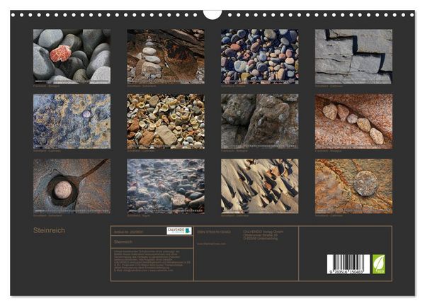 Produktbild: Steinreich (Wandkalender 2026 DIN A3 quer), CALVENDO Monatskalender
