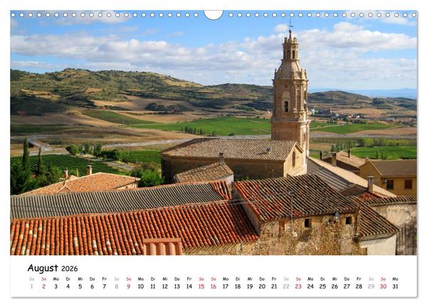 Produktbild: Camino Frances - Jakobsweg (Wandkalender 2026 DIN A3 quer), CALVENDO Monatskalender