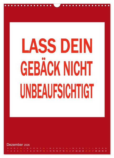 Produktbild: Memo an mich (Wandkalender 2026 DIN A3 hoch), CALVENDO Monatskalender