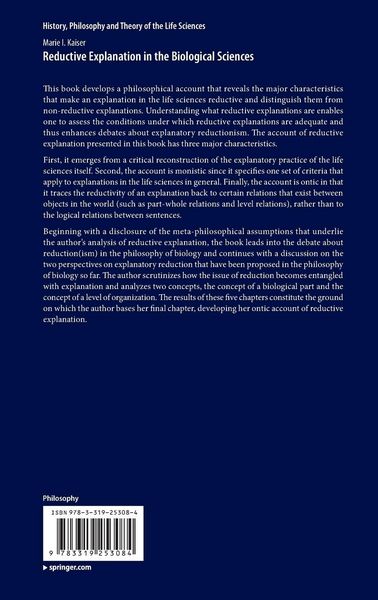 Produktbild: Reductive Explanation in the Biological Sciences