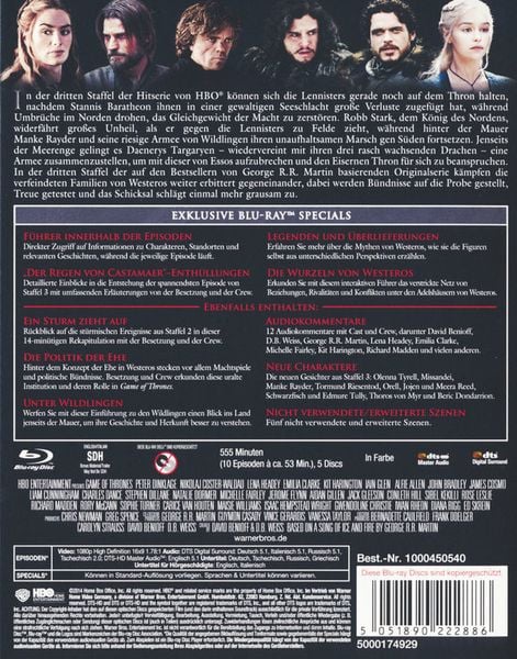 Produktbild: Game of Thrones - Staffel 3 [5 BRs]
