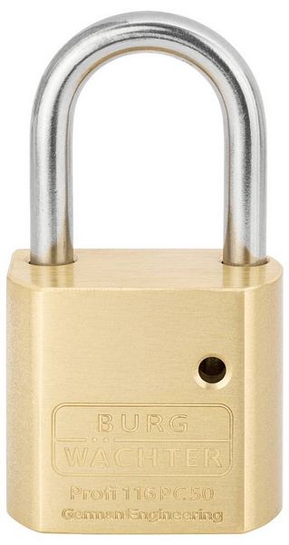 Produktbild: Zylindervorhangschloss 116 PC50 Niro Schlossk&ouml;rper-B.51,3mm MS BURG-W&Auml;CHTER