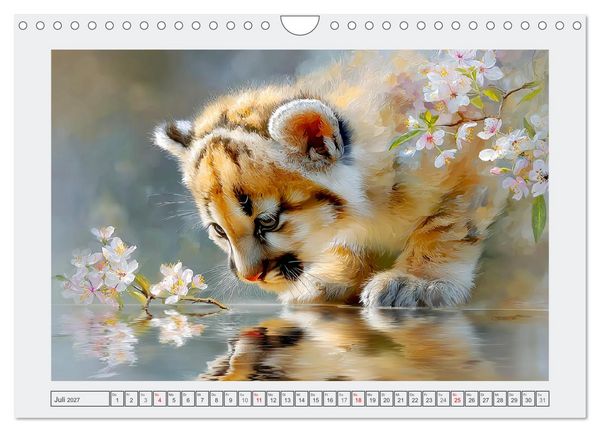 Produktbild: Pumababys. Verspielte Bergl&ouml;wenkinder in der Natur (Wandkalender 2027 DIN A4 quer), CALVENDO Monatskalender