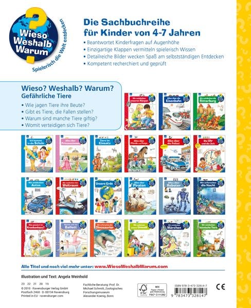 Produktbild: Wieso? Weshalb? Warum? Band 49 - Gef&auml;hrliche Tiere