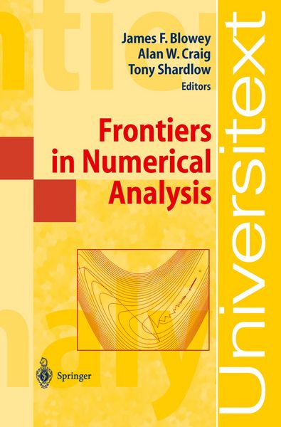 Produktbild: Frontiers in Numerical Analysis