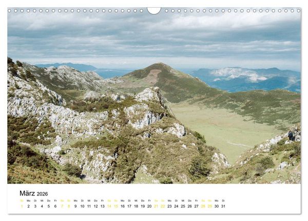 Produktbild: Asturien - Von der K&uuml;ste bis zu den Gipfeln Europas (Wandkalender 2026 DIN A3 quer), CALVENDO Monatskalender