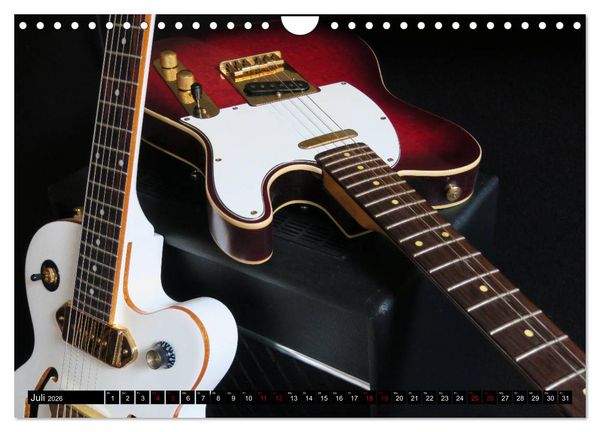 Produktbild: Gitarren und Amps - abgerockt (Wandkalender 2026 DIN A4 quer), CALVENDO Monatskalender
