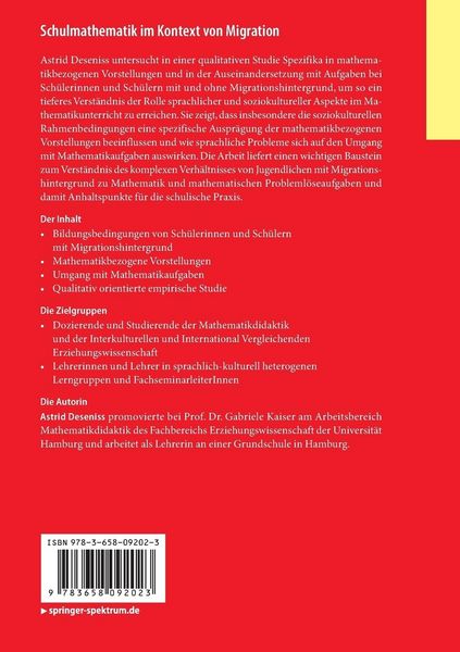 Produktbild: Schulmathematik im Kontext von Migration