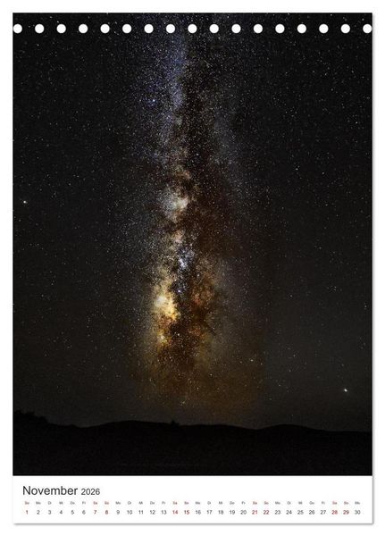 Produktbild: Milchstra&szlig;e - Unsere faszinierende Galaxie. (Tischkalender 2026 DIN A5 hoch), CALVENDO Monatskalender