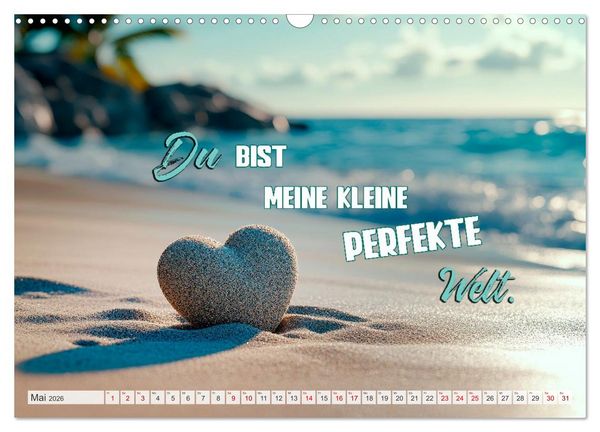 Produktbild: HERZENSSACHE Liebe und Dankbarkeit schenken (Wandkalender 2026 DIN A3 quer), CALVENDO Monatskalender