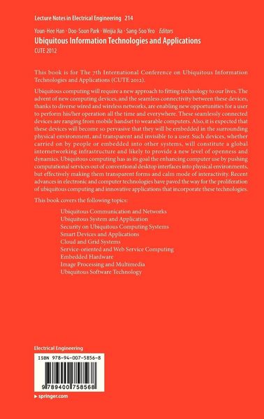 Produktbild: Ubiquitous Information Technologies and Applications