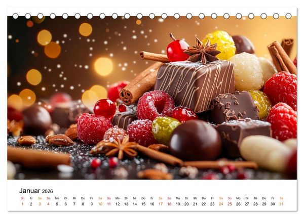 Produktbild: Sch&auml;tze der Confiserie Kunst (Tischkalender 2026 DIN A5 quer), CALVENDO Monatskalender