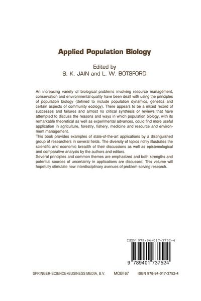 Produktbild: Applied Population Biology