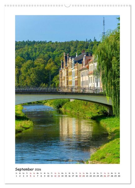 Produktbild: Elsterperle Greiz (Wandkalender 2026 DIN A2 hoch), CALVENDO Monatskalender