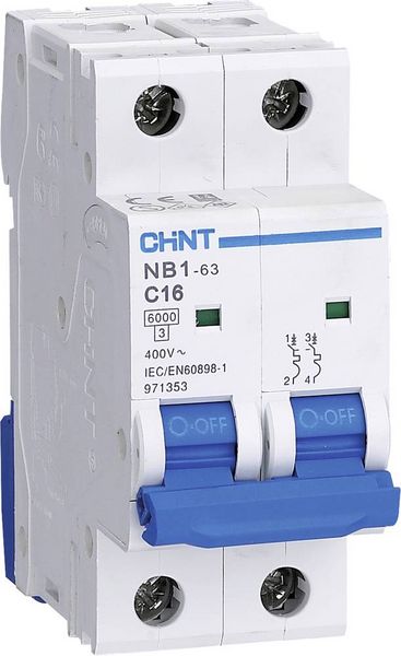 Produktbild: Chint 179642 NB1L Leitungsschutzschalter 2polig 10A