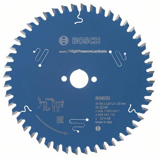 Bosch Accessories Expert for High Pressure Laminate 2608644133 Kreissägeblatt 165 x 20 x 1.6 mm Zähneanzahl: 48 1 St.
