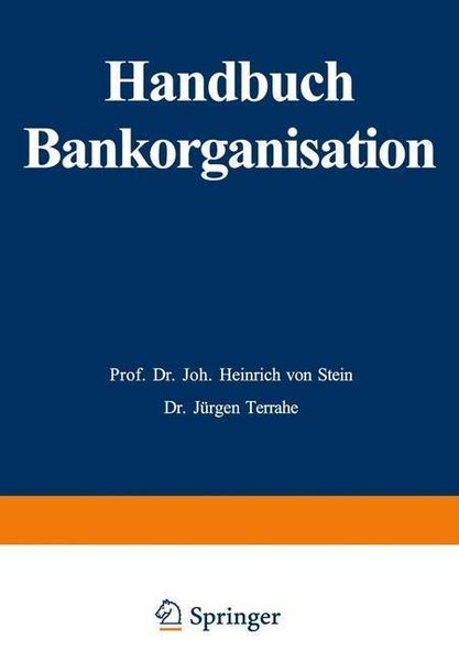 Produktbild: Handbuch Bankorganisation