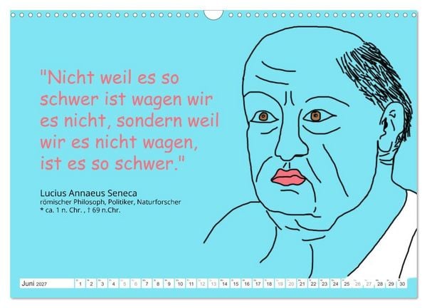 Produktbild: Zitate f&uuml;r Motivation und Perspektivenwechsel (Wandkalender 2027 DIN A3 quer), CALVENDO Monatskalender