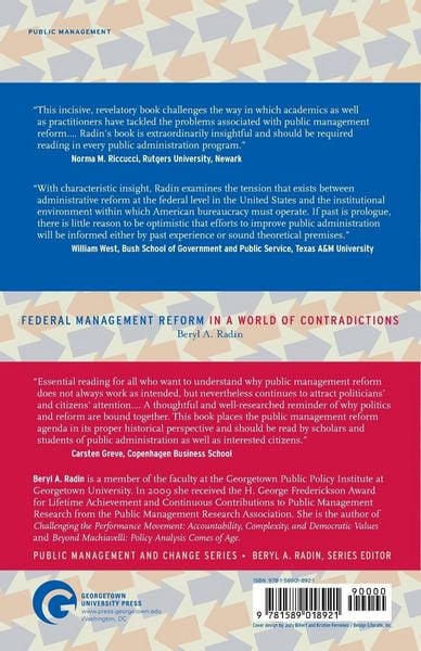 Produktbild: Federal Management Reform in a World of Contradictions