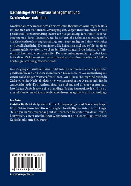 Produktbild: Nachhaltiges Krankenhausmanagement und Krankenhauscontrolling
