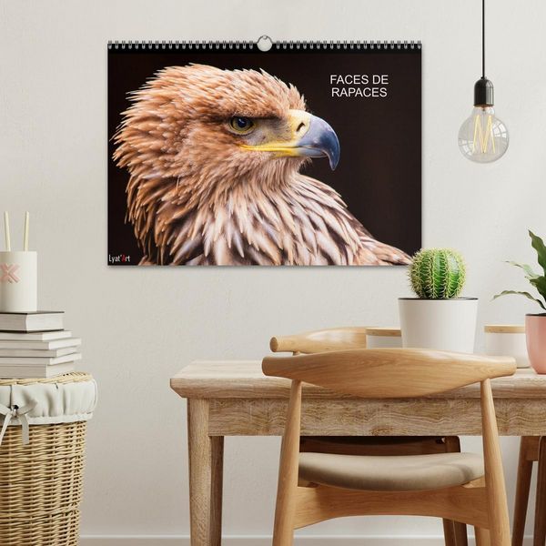 Produktbild: FACES DE RAPACES (Calendrier mural 2026 DIN A3 vertical), CALVENDO calendrier mensuel