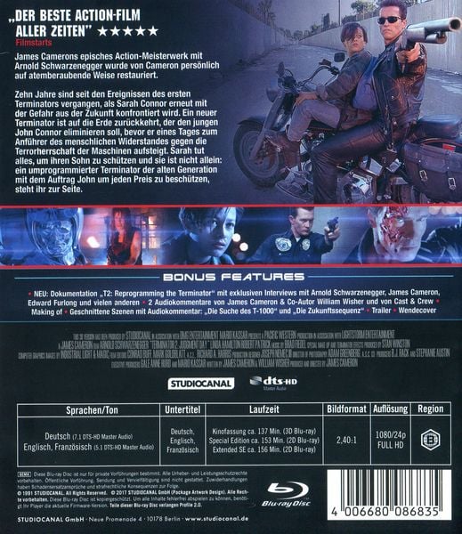 Produktbild: Terminator 2 (+ Blu-ray 2D)