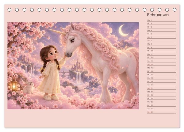 Produktbild: Mila und die Nacht der Fabelwesen (Tischkalender 2027 DIN A5 quer), CALVENDO Monatskalender