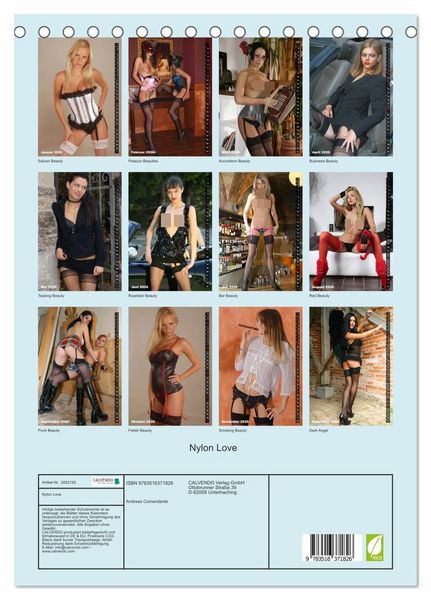 Produktbild: Nylon Love (Tischkalender 2026 DIN A5 hoch), CALVENDO Monatskalender