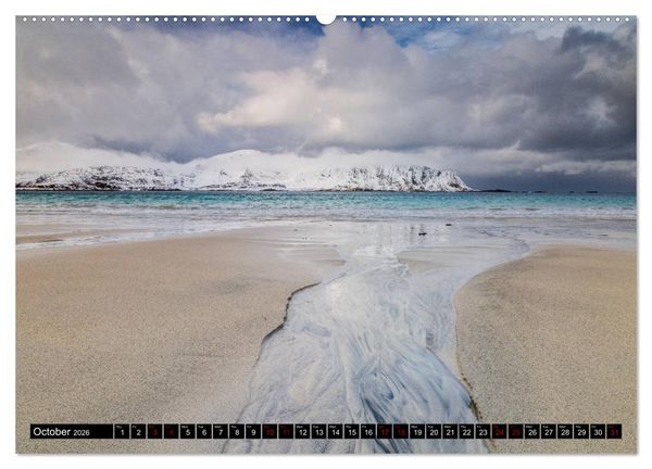 Produktbild: Lofoten. Nature Water Light (High Quality Premium Wall Calendar 2026 DIN A2 landscape),CALVENDO 12 Month Wall Calendar