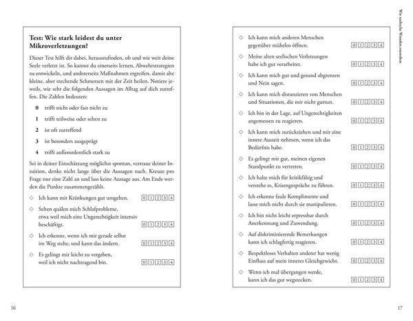 Auch kleine Stiche machen Seelenwunden