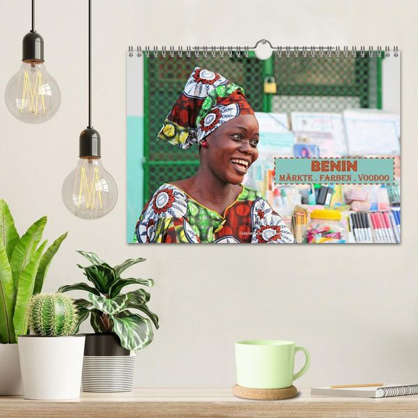 Produktbild: Benin M&auml;rkte Farben Voodoo (Wandkalender 2026 DIN A4 quer), CALVENDO Monatskalender