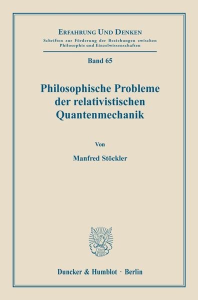 Produktbild: Philosophische Probleme der relativistischen Quantenmechanik.