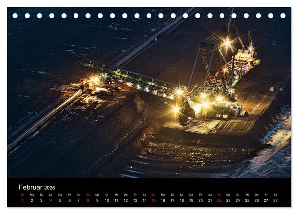 Produktbild: Der Tagebau (Tischkalender 2026 DIN A5 quer), CALVENDO Monatskalender