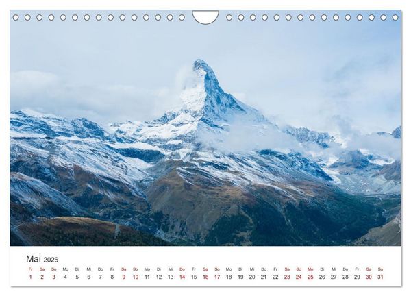Produktbild: Schweiz - Faszination Natur (Wandkalender 2026 DIN A4 quer), CALVENDO Monatskalender