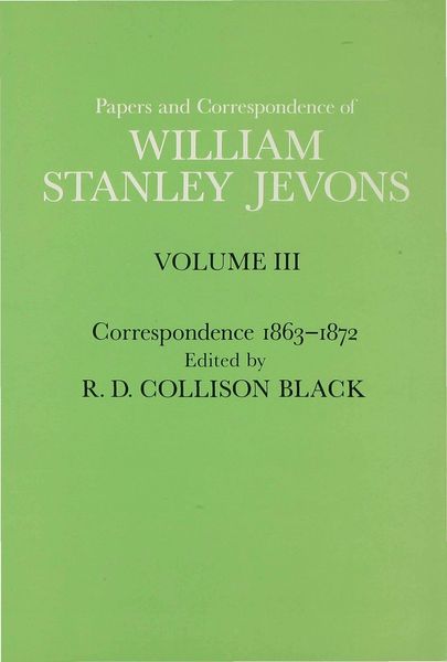 Produktbild: Papers and Correspondence of William Stanley Jevons