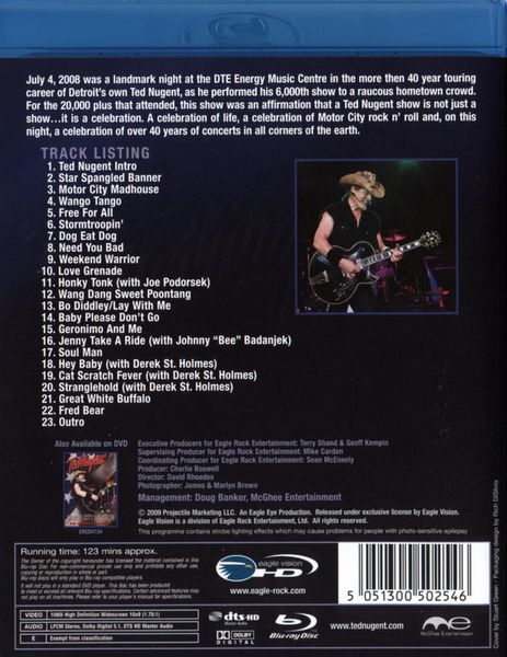 Produktbild: Ted Nugent - Motor City Mayhem: The 6000th Show