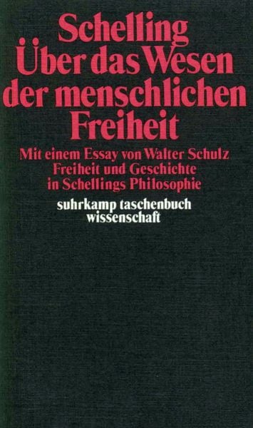 Produktbild: Philosophische Untersuchungen &uuml;ber das Wesen der menschlichen Freiheit und die damit zusammenh&auml;ngenden Gegenst&auml;nde