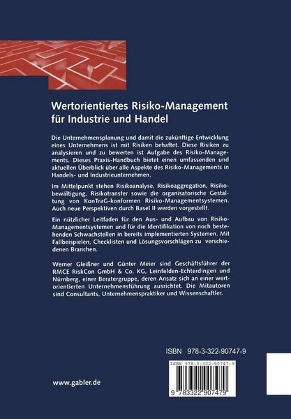 Produktbild: Wertorientiertes Risiko-Management f&uuml;r Industrie und Handel
