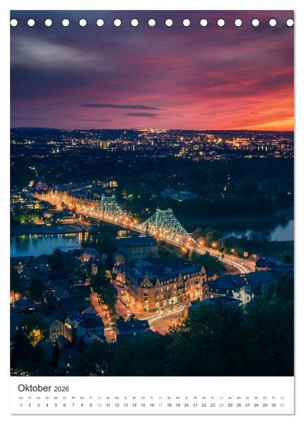 Produktbild: Highlights in Dresden (Tischkalender 2026 DIN A5 hoch), CALVENDO Monatskalender