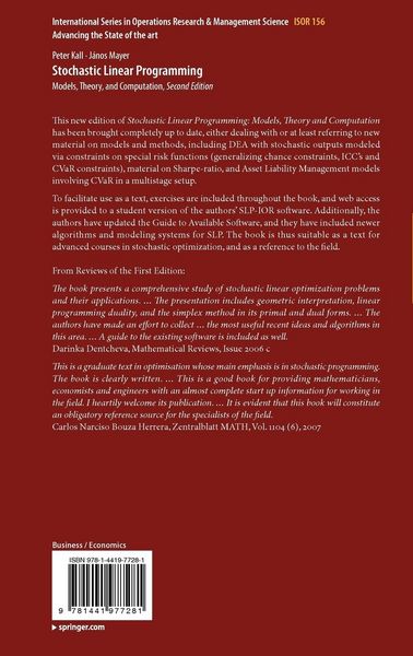 Produktbild: Stochastic Linear Programming