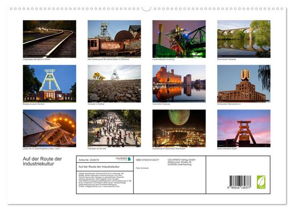 Produktbild: Auf der Route der Industriekultur (hochwertiger Premium Wandkalender 2026 DIN A2 quer), Kunstdruck in Hochglanz