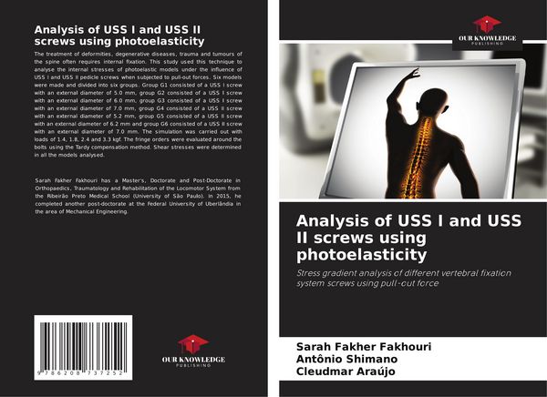Produktbild: Analysis of USS I and USS II screws using photoelasticity