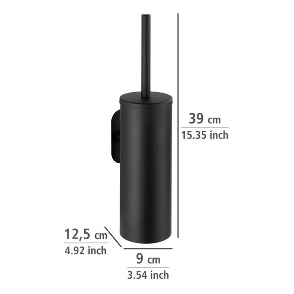 Produktbild: Turbo-Loc&reg; WC-Garnitur Mod. Orea Black Matt geschlossen, Befestigen ohne bohren