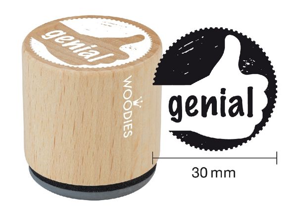 Produktbild: Woodies Stempel genial