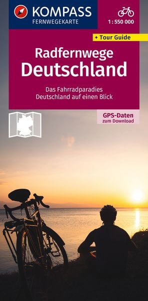 KOMPASS Radfernwegekarte Radfernwege Deutschland 1:550.000, Sonstige von , Kompass-Karten, 9783991544203