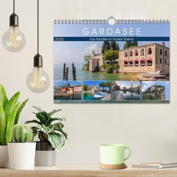 Produktbild: Gardasee, das Paradies im Norden Italiens (Wandkalender 2026 DIN A4 quer), CALVENDO Monatskalender