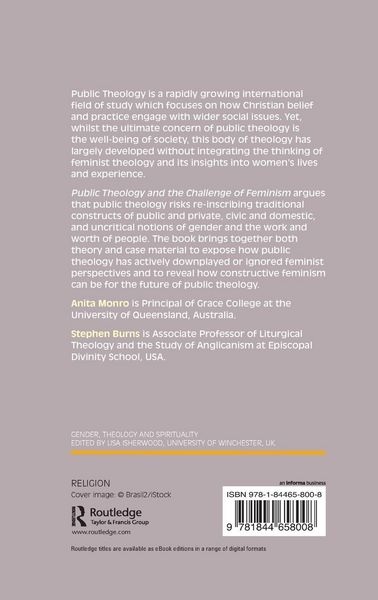 Produktbild: Public Theology and the Challenge of Feminism