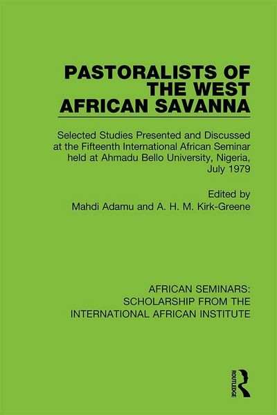 Produktbild: Pastoralists of the West African Savanna