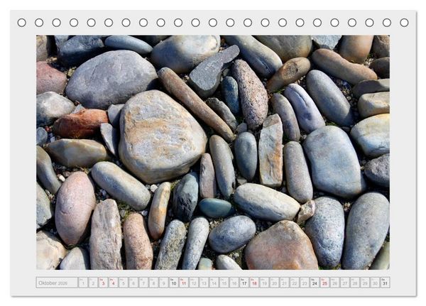 Produktbild: Die Kunst der Steine / 2026 (Tischkalender 2026 DIN A5 quer), CALVENDO Monatskalender